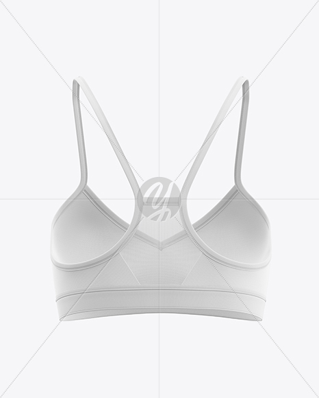 Women's Fitness Top Mockup - Back View