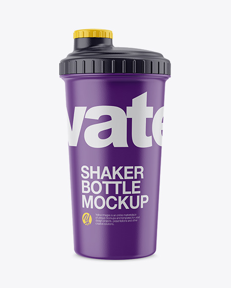 Matte Shaker Bottle Mockup - Shaker mockup