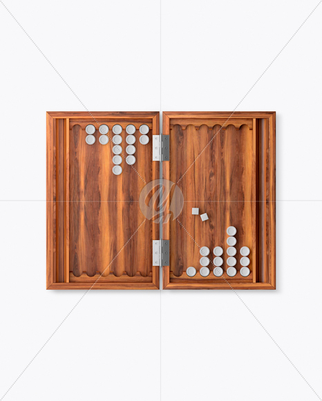 Backgammon Mockup - Top View Backgammon Mockup - Top View