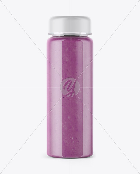 Blueberry Smoothie Bottle Mockup