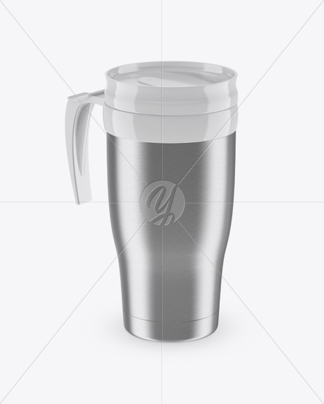 Steel Thermo Cup Mockup (High-Angle Shot)