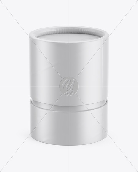 Paper Tube Mockup - Front View (High-Angle Shot)