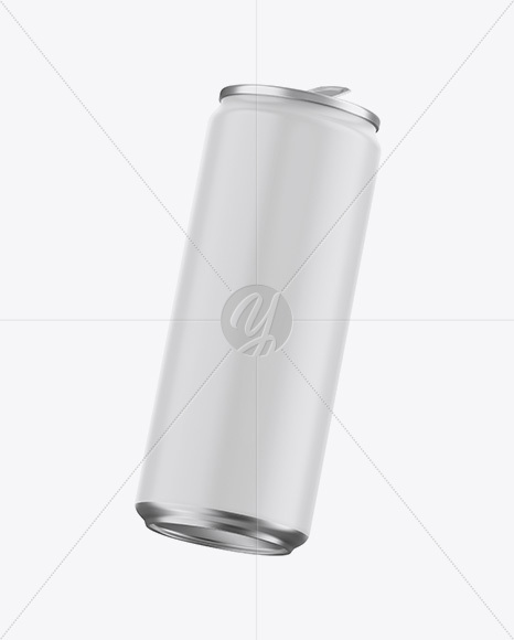 Matte Aluminium Can Mockup