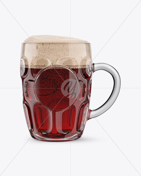 Britannia Glass With Red Ale Mockup