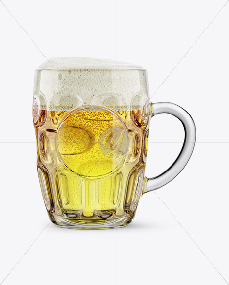 Britannia Glass With Pilsner Beer Mockup - Free Download Images High