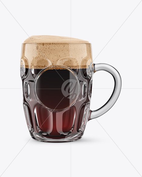 Britannia Glass With Stout Beer Mockup