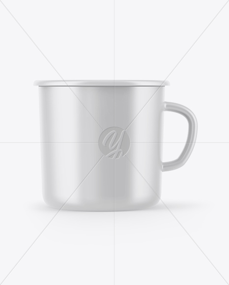 Matte Enamel Cup Mockup