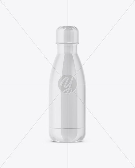 250ml Bottle with Glossy Label Mockup