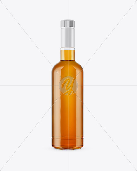 Clear Glass Whiskey Bottle Mockup Clear Glass Whiskey Bottle Mockup