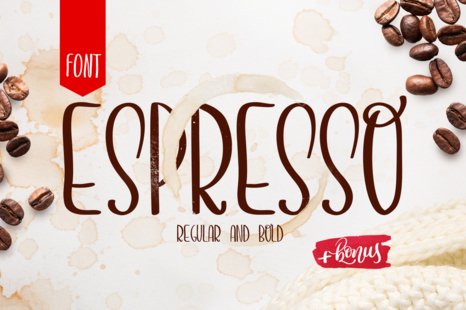 Espresso - Curl font