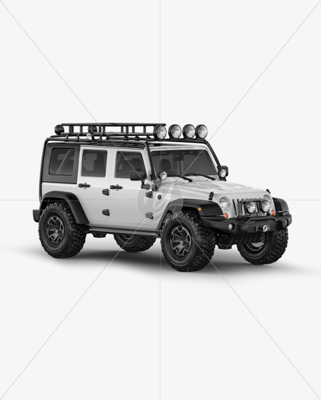 Jeep Wrangler Mockup - Half Side View