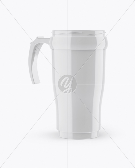 Glossy Opened Thermo Cup Mockup