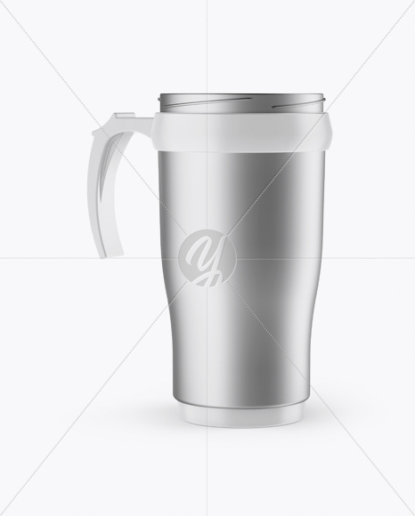 Metallic Opened Thermo Cup Mockup