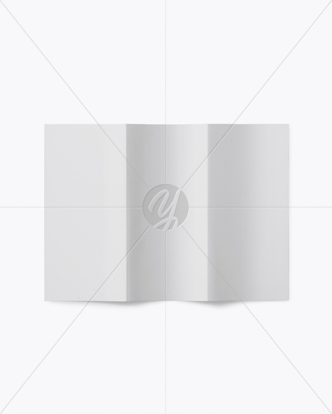 A4 Brochure Mockup - Top View
