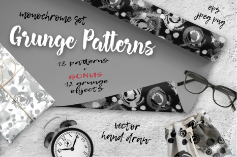 Monochrome patterns set - Patterns