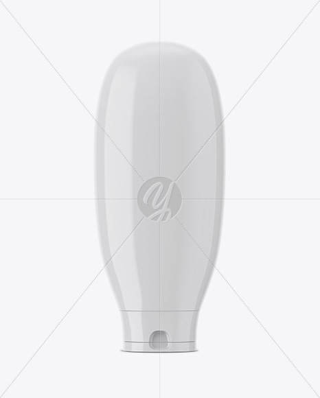 Glossy Plastic Cosmetic Bottle Mockup