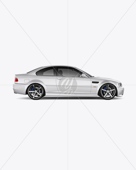 BMW M3 Mockup - Side View