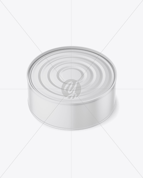 Matte Tin Can Mockup - High-Angle Shot