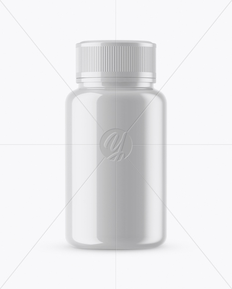 Glossy Pills Bottle Mockup