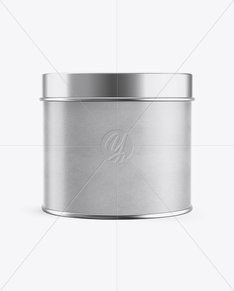 Round Kraft Tin Box Mockup