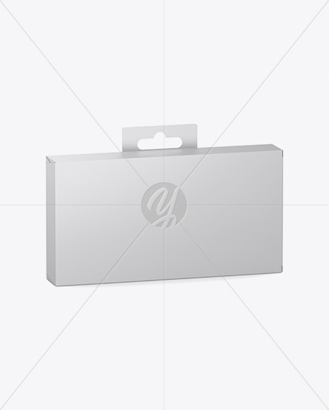 Paper Box Mockup - Half Side View (High-Angle Shot)