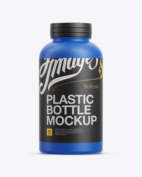 Matte Plastic Bottle Mockup