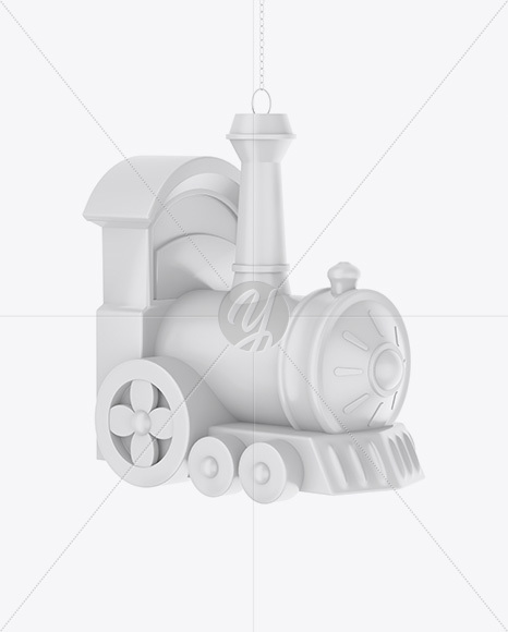 Matte Train Christmas Toy Mockup - Free Download Images High Quality