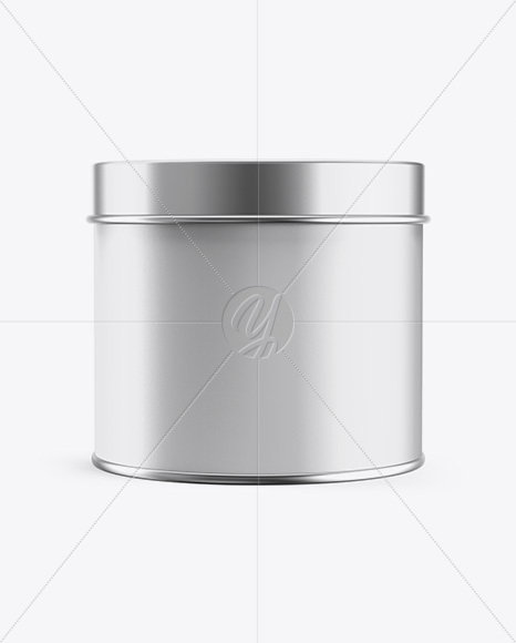 Round Paper Tin Box Mockup