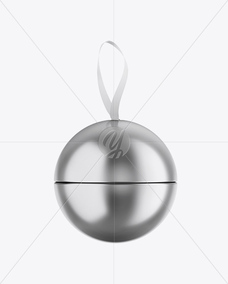 Metallic Gift Ball Mockup