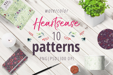 Heartsease pattern set - Patterns