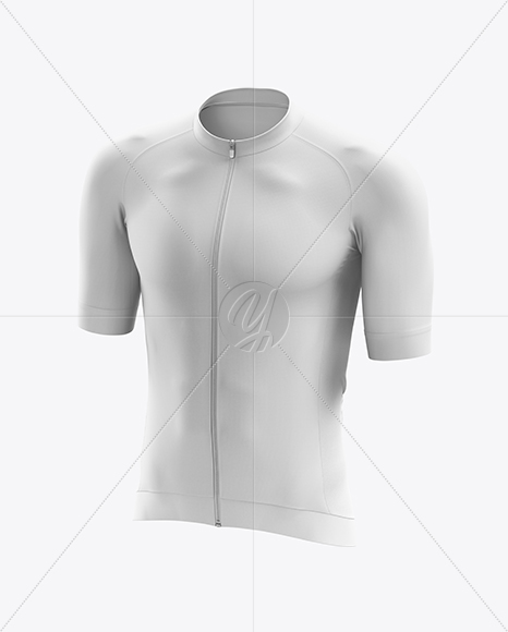 Men’s Cycling Speed Jersey mockup (Half Side View) - Free Download