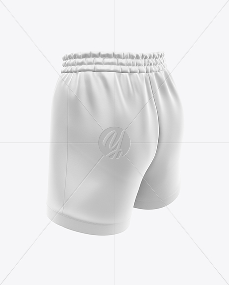 Women’s Basketball Shorts Mockup - Back Half Side View