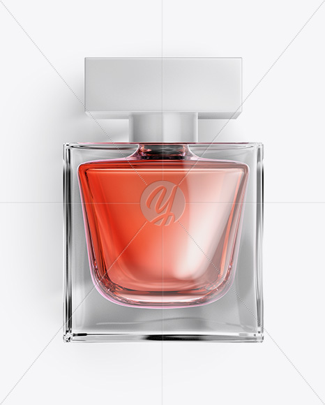 Perfume Bottle Mockup - Top View