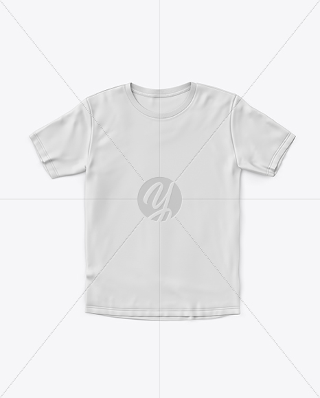 T-Shirt With Label Mockup - Top View