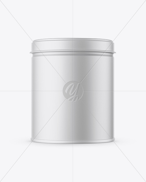 Matte Round Tin Box Mockup