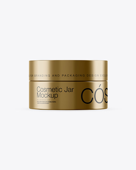 15ml Metallic Cosmetic Jar Mockup