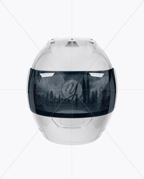 Moto GP Helmet Mockup - Front View