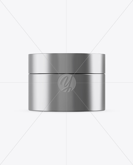 50ml Metallic Cosmetic Jar Mockup