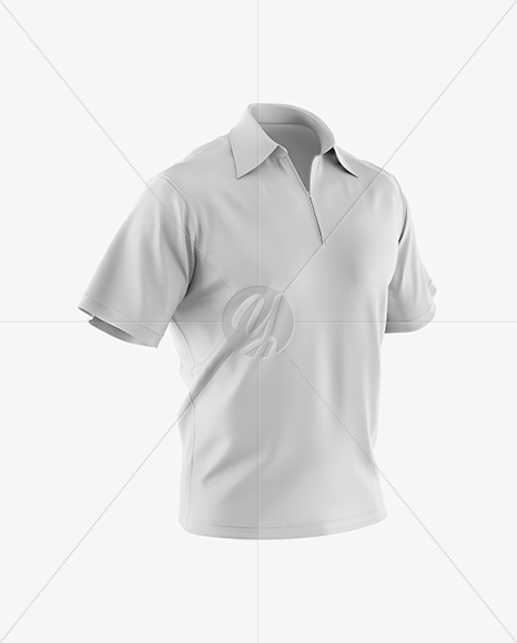 Men's Polo HQ Mockup - Half Side View