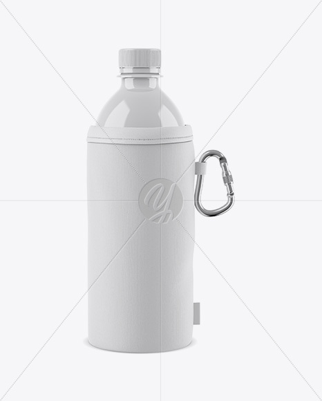 Glossy Water Bottle Holder Insulator Mockup - Free Download Images High