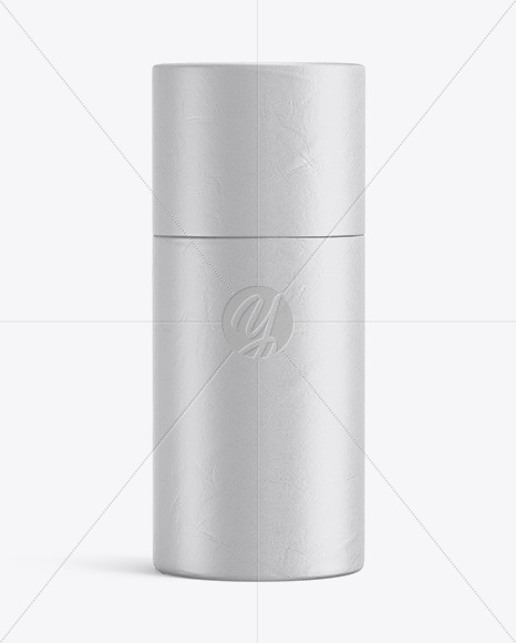 Textured Kraft Tube Mockup - Front View