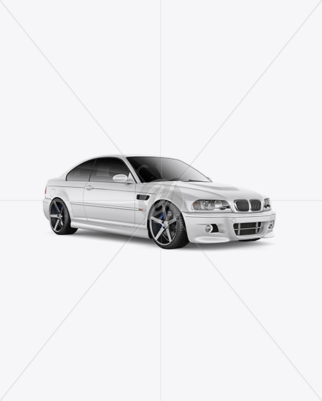 BMW M3 Mockup - Half Side View