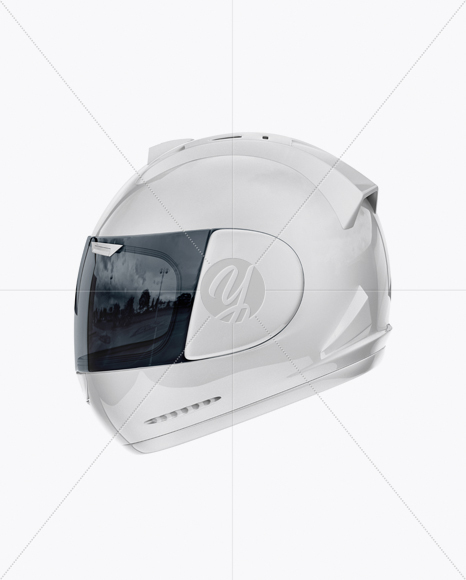 Moto GP Helmet Mockup - Side View