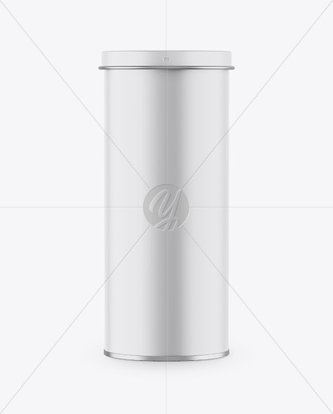 Matte Tin Can Box Mockup