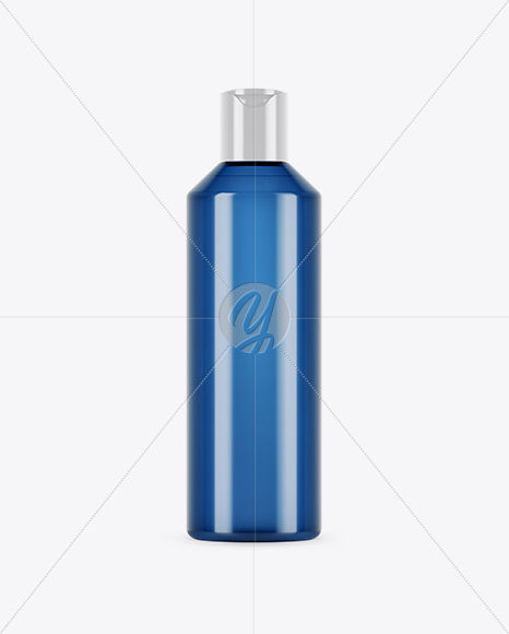 Blue PET Cosmetic Bottle Mockup