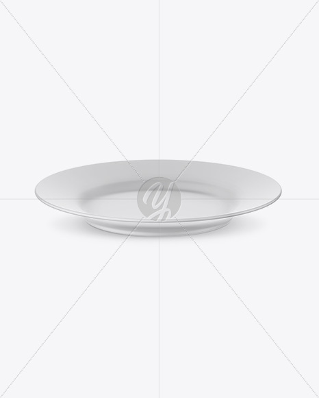 Matte Plate Mockup (High-Angle Shot)