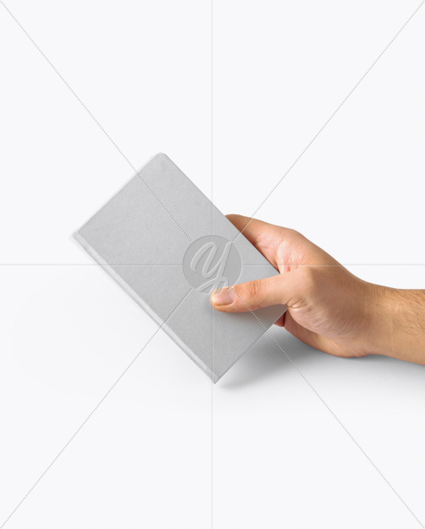 Notebook in a Hand Mockup