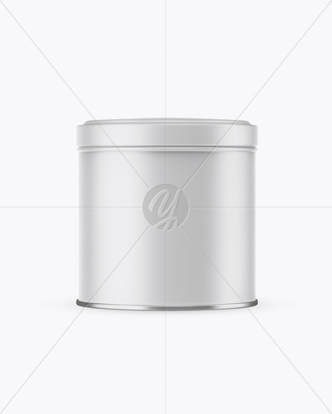 Matte Round Tin Box Mockup