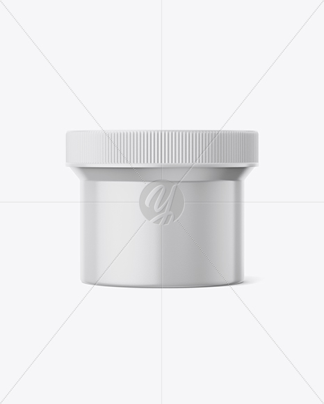 Plastic Jar Mockup - Front View Plastic Jar Mockup - Front View