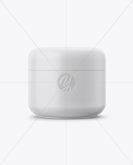 Matte Cosmetic Jar Mockup